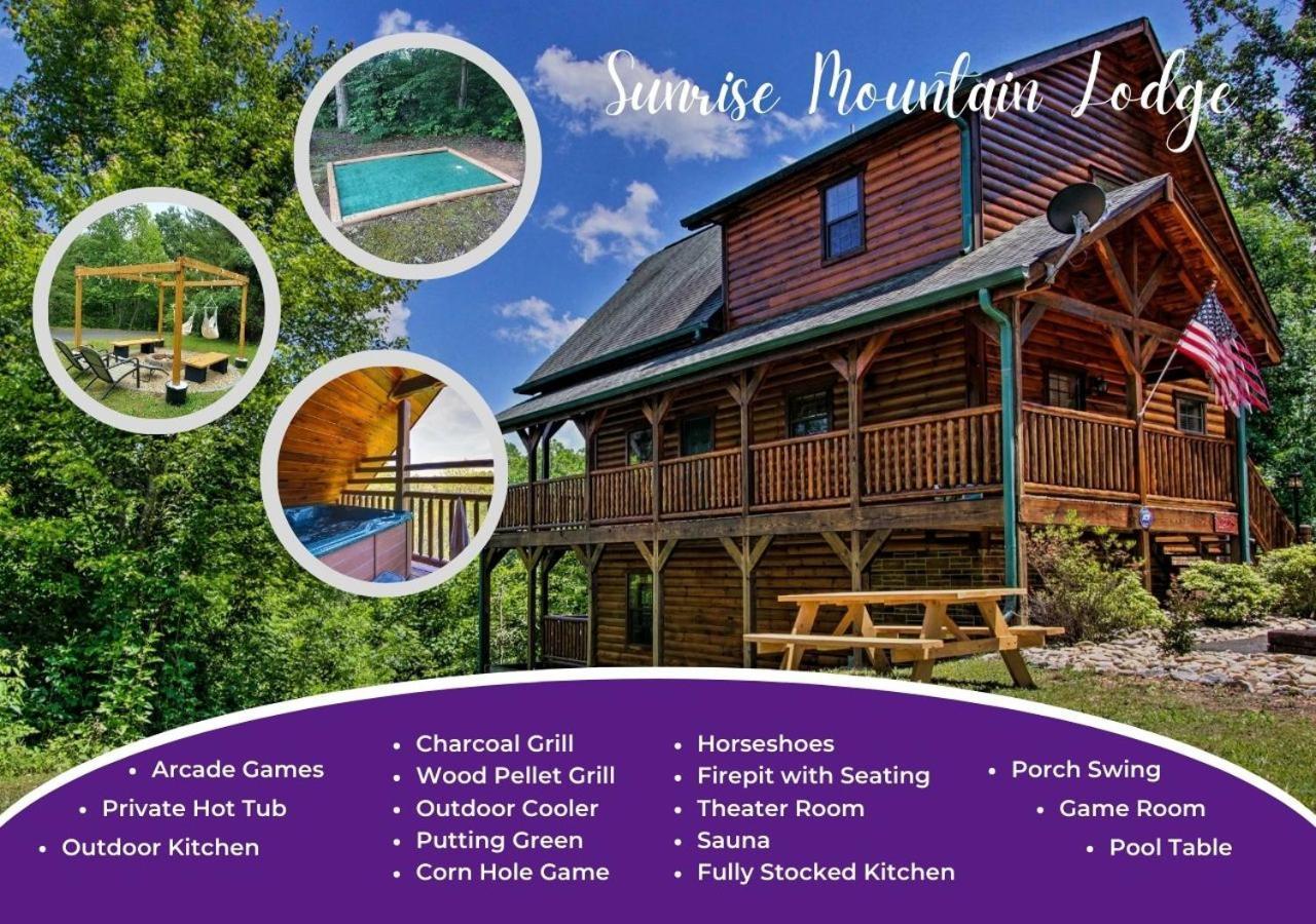 Fabulous Pet-Friendly, Family Cabin With Outdoor Kitchen, Hot Tub, Sauna, Fireplace, Theater Room, Arcade, Pool Table, And Fire Pit Within Minuties Of Dollywood セバービル エクステリア 写真